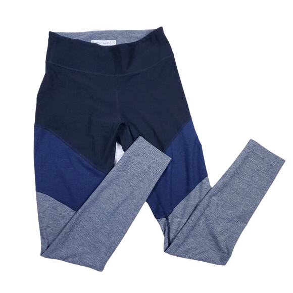 Outdoor Voices Pants - Outdoor Voices Womens 7/8 Springs Colorblock Leggings Charcoal/Navy/Graphite| M